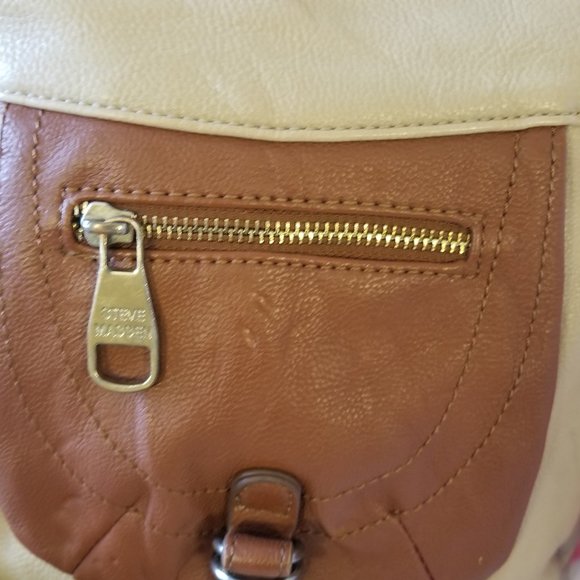 Steve Madden Vegan Leather Expandable Crossbody Satchel Tote - Picture 10 of 16